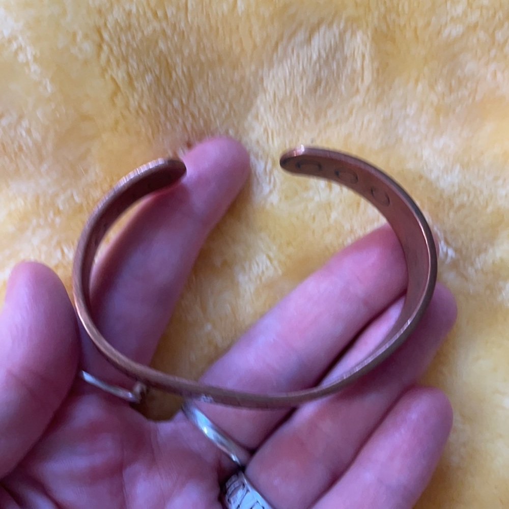 Solid Copper Cuff 1 Corinthians 13:4 Origami Owl - image 7